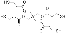 structure of CAS# 7575-23-7, 季戊四醇四(3-巯基丙酸酯)