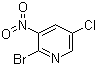 structure of CAS# 75806-86-9, 2-溴-5-氯-3-硝基吡啶