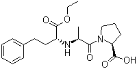 CAS # 75847-73-3, Enalapril, (S)-1-(N-(1-(Ethoxycarbonyl)-3-phenylpropyl)-L-alanyl)-L-proline, 1-(N-((S)-1-Carboxy-3-phenylpropyl)-L-alanyl)-L-proline 1'-ethyl ester