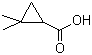 structure of CAS# 75885-59-5, 2,2-Dimethylcyclopropanecarboxylic acid