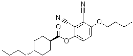 CAS # 75941-46-7, trans-4-Butylcyclohexanecarboxylic acid 4-butoxy-2,3-dicyanophenyl ester, 4HEN04