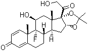 structure of CAS# 76-25-5, 曲安奈德