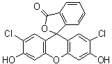 structure of CAS# 76-54-0, 2',7'-Dichlorofluorescein