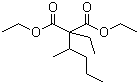structure of CAS# 76-72-2, 乙基(1-甲基丁基)丙二酸二乙酯