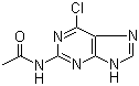 2-乙酰基-6-氯嘌呤分子结构 (CAS 7602-01-9)