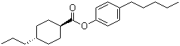 structure of CAS# 76025-60-0, 反式-4-丙基环己烷甲酸 4-戊基苯酯