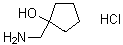 structure of CAS# 76066-27-8, 1-(Aminomethyl)cyclopentanol hydrochloride