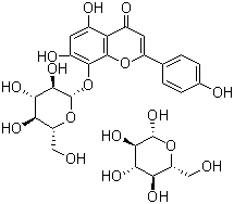 structure of CAS# 76135-82-5, 牡荆素葡萄糖苷