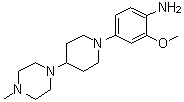 CAS # 761440-75-9, 2-Methoxy-4-[4-(4-methylpiperazin-1-yl)piperidin-1-yl]aniline, [2-Methoxy-4-[4-(4-methylpiperazin-1-yl)piperidin-1-yl]phenyl]amine