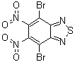 structure of CAS# 76186-72-6, 4,7-Dibromo-5,6-dinitrobenzo[c][1,2,5]thiadiazole
