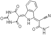CAS # 76199-85-4, Pigment Yellow 185, 2-Cyano-2-[2,3-dihydro-3-(tetrahydro-2,4,6-trioxo-5(2H)-pyrimidinylidene)-1H-isoindol-1-ylidene]-N-methylacetamide