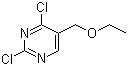 structure of CAS# 7627-39-6, 2,4-Dichloro-5-(ethoxymethyl)pyrimidine