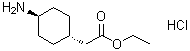 structure of CAS# 76308-26-4, trans-4-Aminocyclohexaneacetic acid ethyl ester hydrochloride