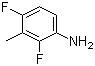 structure of CAS# 76350-70-4, 2,4-二氟-3-甲基苯胺