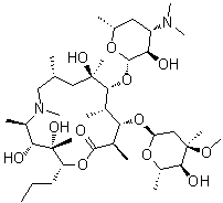 CAS # 763924-54-5, (2R,3S,4R,5R,8R,10R,11R,12S,13S,14R)-13-[(2,6-Dideoxy-3-C-methyl-3-O-methyl-alpha-L-ribo-hexopyranosyl)oxy]-3,4,10-trihydroxy-3,5,6,8,10,12,14-heptamethyl-2-propyl-11-[[3,4,6-trideoxy-3-(dimethylamino)-beta-D-xylo-hexopyranosyl]oxy]-1-oxa-6-azacyclopentadecan-15-one