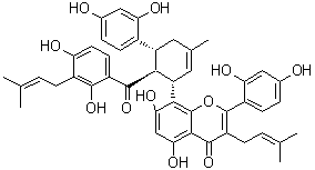 桑白皮素 A分子结构 (CAS 76472-87-2)