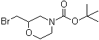 structure of CAS# 765914-78-1, 2-Bromomethylmorpholine-4-carboxylic acid tert-butyl ester