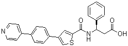 CAS 登录号：766536-21-4, (betaR)-beta-[[[4-[4-(4-吡啶基)苯基]-2-噻吩基]羰基]氨基]苯丙酸
