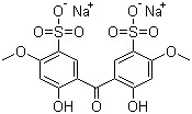2,2'-二羟基-4,4'-二甲氧基二苯甲酮-5,5'-二磺酸钠分子结构 (CAS 76656-36-5)