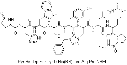 Histrelin molecular structure (CAS 76712-82-8)