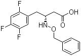 structure of CAS# 767352-29-4, (R)-3-(苄氧基氨基)-4-(2,4,5-三氟苯基)丁酸