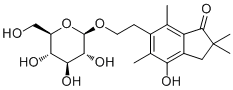 structure of CAS# 76947-60-9, 金粉蕨亭 2'-O-葡萄糖甙