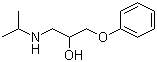 structure of CAS# 7695-63-8, 1-(异丙基氨基)-3-苯氧基-2-丙醇