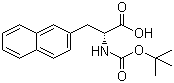 structure of CAS# 76985-10-9, Boc-3-(2-萘基)-D-丙氨酸