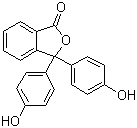 CAS # 77-09-8, Phenolphthalein, 2-[Bis(4-hydroxyphenyl)methyl]benzoic acid, 3,3-Bis(4-hydroxyphenyl)-1(3H)-isobenzofuranone, 3,3-Bis(4-hydroxyphenyl)phthalide