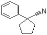 structure of CAS# 77-57-6, 1-苯基-1-氰基环戊烷