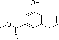 structure of CAS# 77140-48-8, 4-羟基-1H-吲哚-6-羧酸甲酯