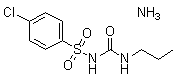 CAS # 77164-68-2, Chlorpropamide compd. with ammonia (1:1)