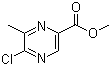structure of CAS# 77168-85-5, Methyl 5-chloro-6-methylpyrazine-2-carboxylate