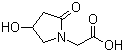 structure of CAS# 77191-37-8, 4-羟基-2-氧代-1-吡咯烷乙酸
