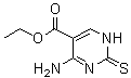 structure of CAS# 774-07-2, 4-Amino-1,2-dihydro-2-thioxo-5-pyrimidinecarboxylic acid ethyl ester