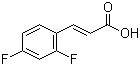trans-2,4-Difluorocinnamic acid molecular structure (CAS 774-73-2)
