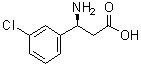 structure of CAS# 774178-18-6, (S)-3-氨基-3-(3-氯苯基)丙酸