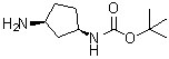 structure of CAS# 774212-81-6, ((1R,3S)-3-Aminocyclopentyl)carbamic acid tert-butyl ester