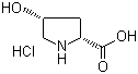 structure of CAS# 77449-94-6, 顺式-4-羟基-D-脯氨酸盐酸盐