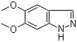 structure of CAS# 7746-30-7, 5,6-二甲氧基-1H-吲唑