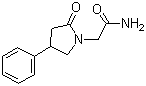 structure of CAS# 77472-70-9, 4-Phenyl-2-pyrrolidone-1-acetamide