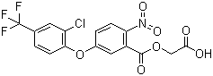 CAS # 77501-60-1, Benzofluorfen, Carboxymethyl 5-[2-chloro-4-(trifluoromethyl)phenoxy]-2-nitrobenzoate