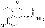 CAS 登录号：77505-89-6, 2-氨基-5-(4-氯苯基)噻唑-4-甲酸乙酯