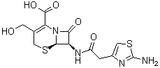 CAS # 775233-43-7, (6R-trans)-7-[[(2-Amino-4-thiazolyl)acetyl]amino]-3-(hydroxymethyl)-8-oxo-5-thia-1-azabicyclo[4.2.0]oct-2-ene-2-carboxylic acid