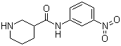 CAS # 775282-63-8, N-(3-Nitrophenyl)piperidine-3-carboxamide, Piperidine-3-carboxylic acid (3-nitrophenyl)amide