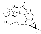 CAS 登录号：77573-44-5, 巨大戟醇 3,4:5,20-二缩丙酮