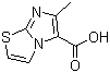 structure of CAS# 77628-51-4, 6-Methylimidazo[2,1-b][1,3]thiazole-5-carboxylic acid