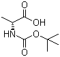 BOC-D-Alanine molecular structure (CAS 7764-95-6)