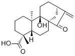 ent-9-Hydroxy-15-oxo-16-kauren-19-oic acid molecular structure (CAS 77658-39-0)