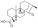 ent-9-Hydroxy-15-oxo-19-kauranoic acid molecular structure (CAS 77658-45-8)